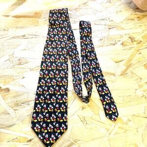 Mickey Unlimited Silk Necktie With All Over Mickey Mouse Print